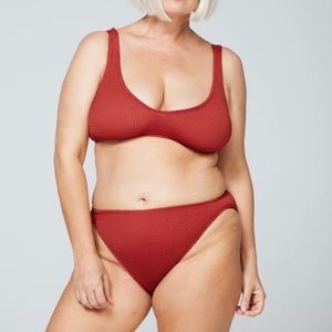 NWOT YouSwim Eva Standard Waist BOTTOMS ONLY in Saffron